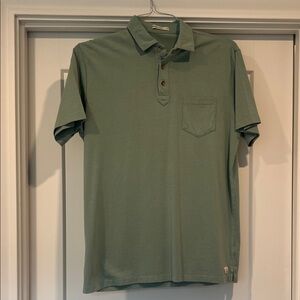 Marine Layer Sage Short-sleeve Polo Shirt, M